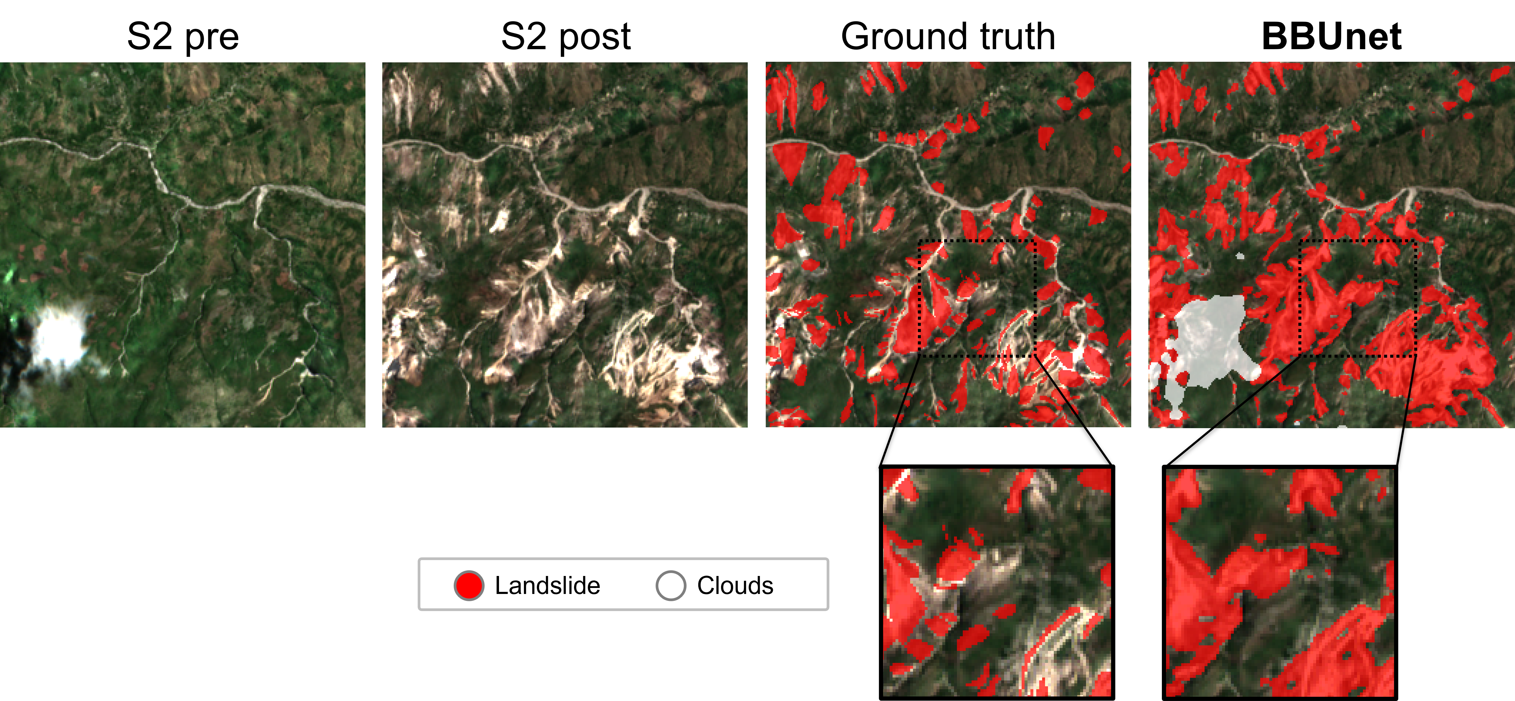 Landslide segmentation example